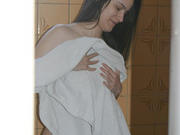 Voyeur pics of an unknowing brunette showering - 15 voyeur Pictures